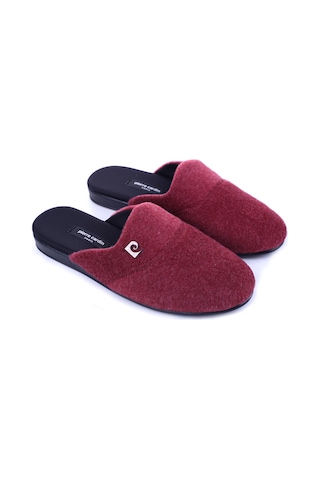 Pierre Cardin Pc-55368 Erkek Kışlık Ev & Halı & Bohça Keçe Terlik Bordo