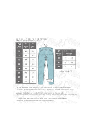 Black Iron Flexi V4 Korumalı Motosiklet Kot Pantolonu