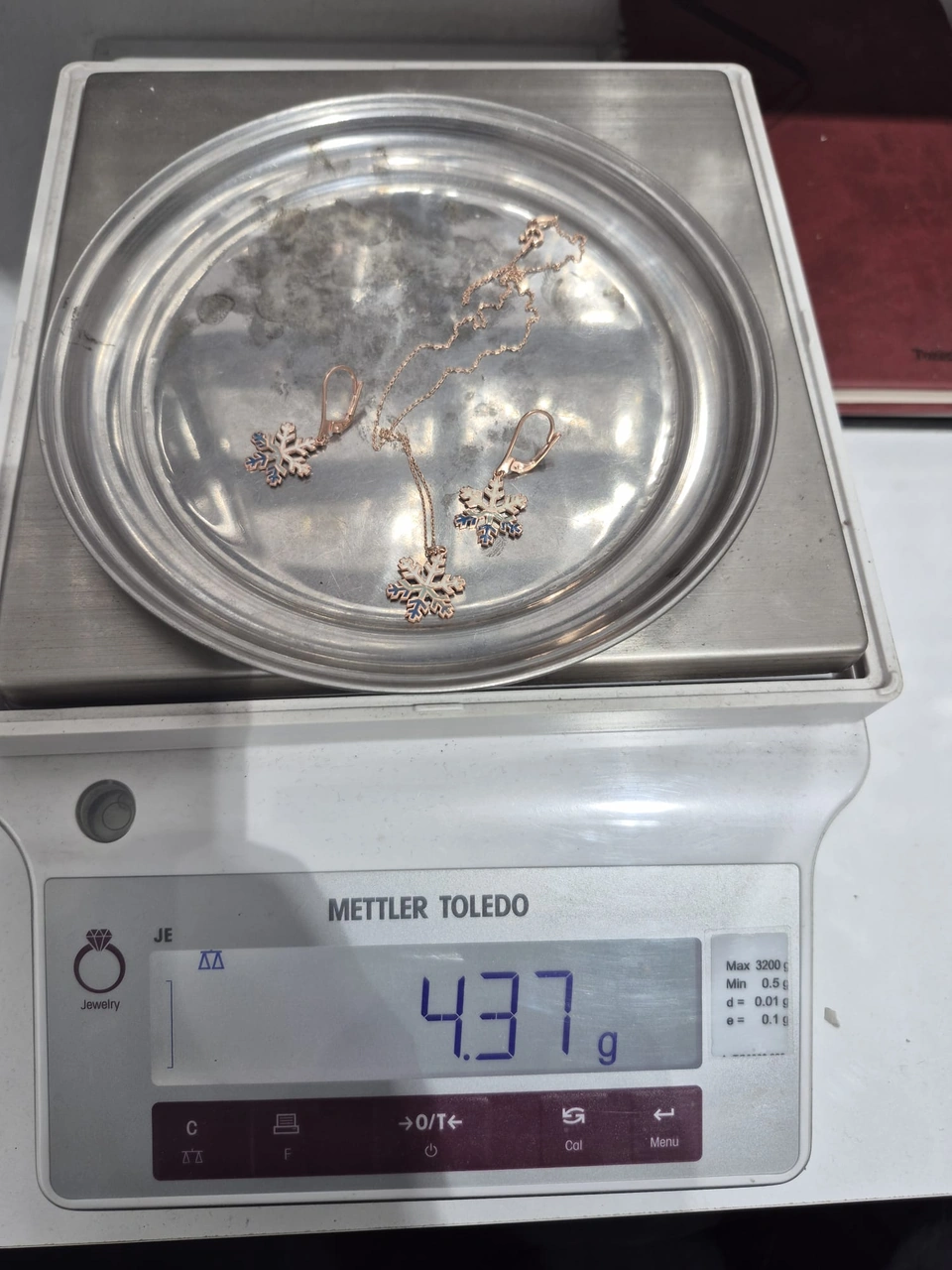 925 Ayar Papatya Silver Akışlı Kar Tanesi 3'lü Set.rose.gold.rodaj Gümüş