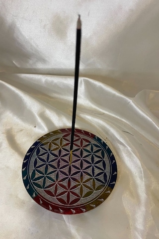 Yaşam Çiçeği Hayat Çiçeği Yaşam Ağacı Hand Made El İşi Feng Shui Ejderha Yılı Doğal Obsidyen Taşı Çubuk Konik Tütsülük