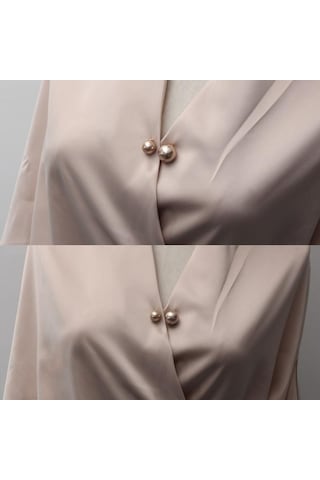 Sabit Elbise Broş Pin Simülasyon Inci Eşarp Şal Klip Toka Kazak Kol Düğmesi Broş Bayanlar Takı Gümüş