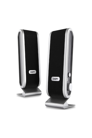 Snopy Sn-820 2.0 Siyah/Gümüşince Tasarım Hoparlör