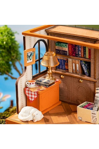 Rolife Ds040 Kitabevi The Muse Bookshop Dıy Minyatür Maket Model Seti Mini Dollhouse 3d Model Kit Detaylı Dekoratif Hobi Seti 3d Puzzle Tiny House
