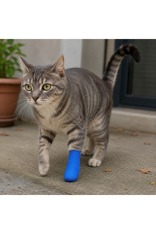 Kedi Ve Köpek Pati Bandajı - Su Geçirmez - Kendinden Yapışkanlı -