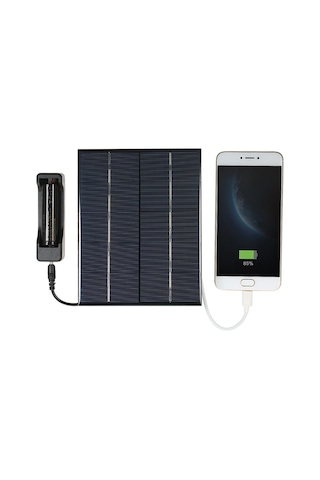 Moveevo 5v 3.5w Çok Kristal Silikon Güneş Paneli - Dış Mekan İçin Cep Telefonu Ve 18650 Pil Şarj Cihazı