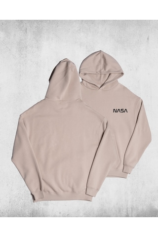 Unisex Oversize Nasa Kapüşonlu Sweatshirt