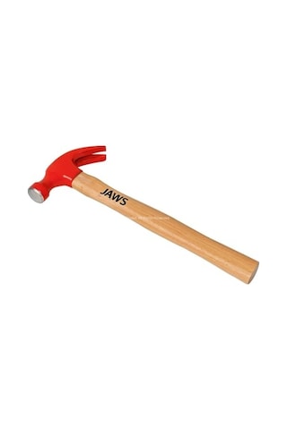 Jaws Çatal Çekiç, 300 Gram, Dayanıklı Çelik Başlık, Ergonomik Ahşap Saplı, Boyalı, Çivileme Ve Çivi Sökme