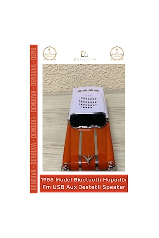 Özel Üretim Nostaljik Pontiac Araba 1955 Model Bluetooth Hoparlör Fm Radyo Usb Aux Destekli Speaker