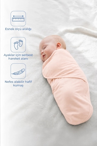 Babyjem Soft Pratik Penye Kundak Somon %100 Pamuk