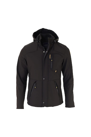 Prifaldi Erkek Siyah Su Ve Rüzgar Geçirmez Softshell Mont Siyah