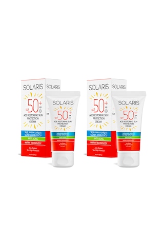 Solaris SPF50+ Güneş Koruyucu Krem 2 x 50 ML