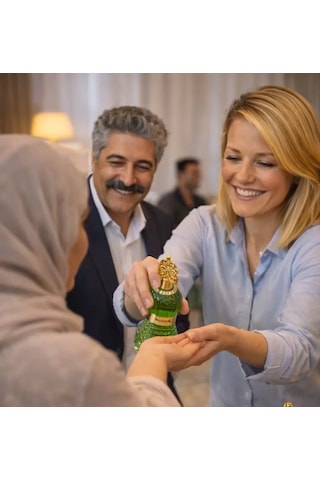 Songül Fıstık Kolonyası Ve 500 Gr Şölen Bayram Şekeri Paketi Karışık Sert Ve Meyve Aromalı Jöle Şeker Bayram Misafir İkram Seti