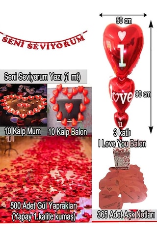 14 Şubat Sevgililer Günü Sevgiliye Sürpriz Süsleme Paketi