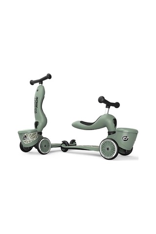 Scoot And Ride Highwaykick 1 Lifestyle Scooter - Green Lines 210621-96604 Haki