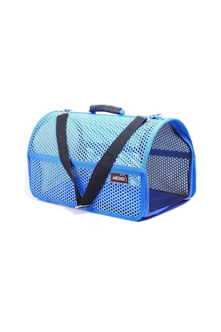 Flybag Voyager Fileli Model Kedi Köpek Taşıma Çantası, Mavi, 46x30x27 Cm