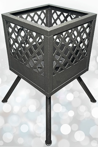 Ateş Çukuru 2 Adet Mangal Izgaralı Bahçe Şöminesi Barbekü Soba Firepit Ateş Çanağı