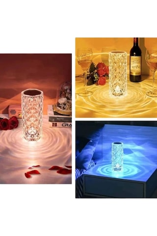 Sevgililer Günü İçin Hediye Kristal Lamba Sevgiliye Hediye Usb Şarjlı Gece Lambası Kopya Şeffaf