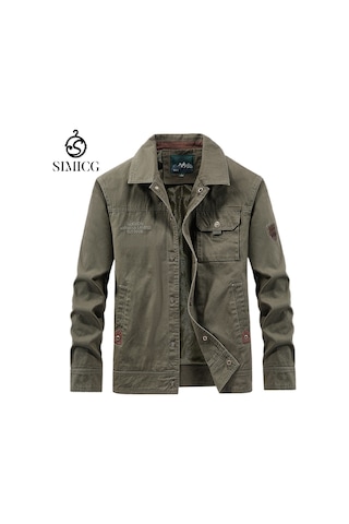 Şık, Rahat, Bol Kesimli, Büyük Beden, Hafif Erkek Ceketi Yeşil