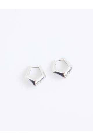 Jimmy Key Jimmy Key Gümüş Rengi Geometrik Figürlü Zarif Küpe 6sw438041161