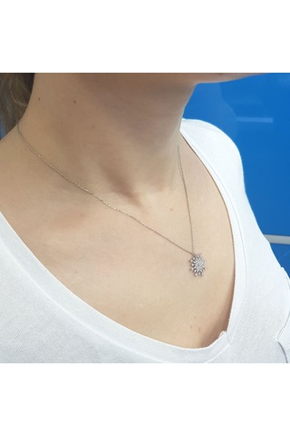 Lova Pırlanta Büyük Kar Tanesi Kolye - 2040167