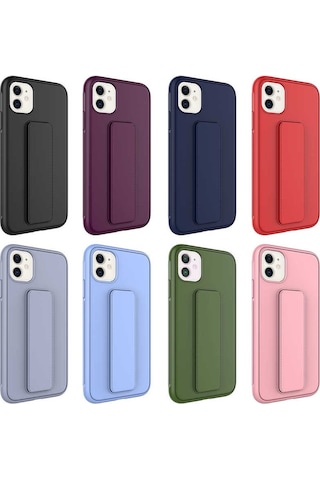 Apple Uyumlu iPhone 12 Zore Qstand Kapak