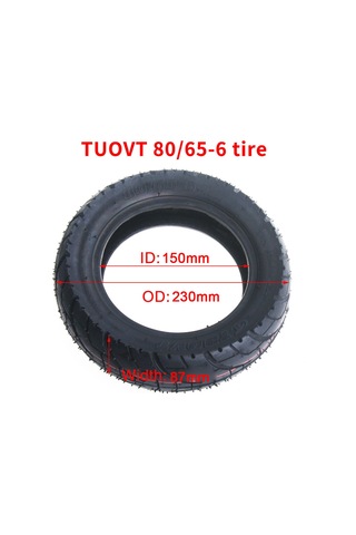 10 İnç Elektrikli Scooter Lastiği 80 / 65-6 İç Ve Dış Lastik 80 / 65-6-