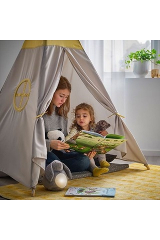 Ikea Hövlıg Çadır, Gri-sarı, 164 Cm
