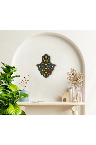 Fatma'Nın Eli Vitray Renkli Ahşap Obje