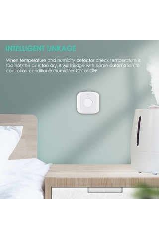Dancemonkey Zigbee Mini Kablosuz Nem Ve Sıcaklık Sensörü - Akıllı Ev İçin Nem/ısı Ölçer