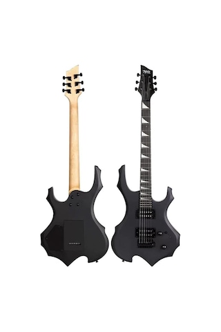 Midex Force Masif Ağaç Üst Seviye Elektro Gitar H-H Profesyonel Full Set Aksesuarlı