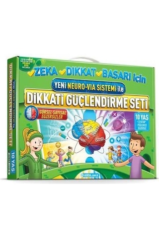Yeni Neuro-Via Sistemi İle Dikkati Güçlendirme Seti 10 Yaş - Osman Abalı - Adeda