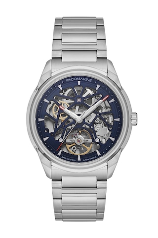 Pacomarine Pm.22156.02 Skeleton Otomatik Erkek Kol Saati Gümüş