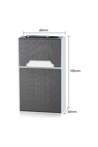 Ulzyvf Usb Şarjlı 20'li Sigara Saklama Kutusu - Taşınabilir Koruyucu Altın Kasa Altın