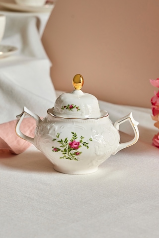 Karaca Vintage Rose Şekerlik 12 Cm Çok Renkli