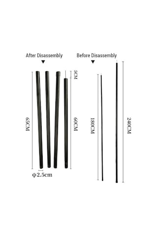 Artfulabode Tarp Tarp Şemsiye Kamp Hafif Direkleri Direkleri Direkleri Direği Diğer Demir Çadır Bölümlü Ayarlanabilir 3 1.8m Ze Çok Renkli