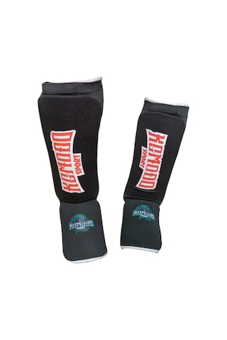 Komodo Sportkick Boks & Muay Thai Bez Kaval Ayaküstü Koruyucu Siyah