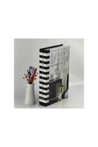 Bak Gel Al Kitap Görünümlü Dekoratif Kutu, Iskandinav Tarzı Kitap Şeklinde Saklama Kutusu, Ev Dekorasyonu, Modern Ev Dekorasyonu- Element Of Style - Dvdktpkt005