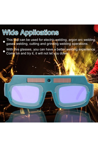 Symbee Otomatik Güneş Enerjili Kaynak Gözlüğü - Elektrik Arkı Ve Güçlü Işıktan Koruma