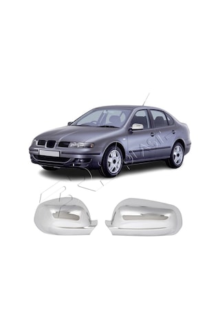Seat Toledo Uyumlu 1999-2005 Ayna Kapağı 2 Parça Abs Krom Kaplama