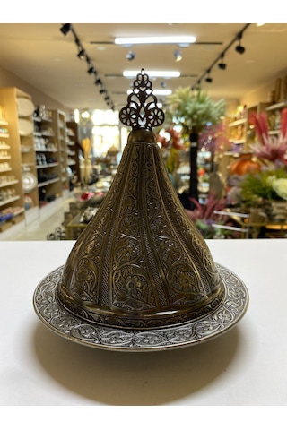 Osmanlı Büyük Böy Kap Eskitme Gümüş