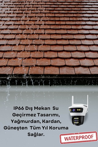 6mp 6k Ultra Hd 3 Lensli 8xzoom Dış Mekan Gece Görüşlü Akıllı Ip Güvenlik Kamerası