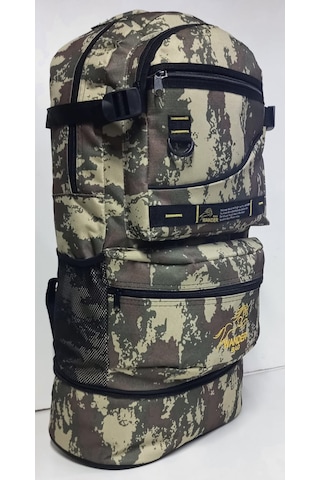 Wander Körüklü Dağcı Sırt Çantası Siyah Çok Renkli