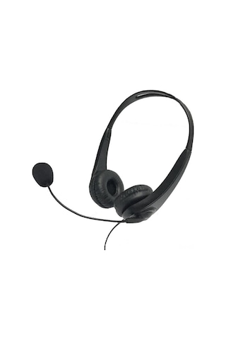 Yunboo E13 Usb 2.0 Kulaküstü Kulaklık Bilgisayar İçin Gürültü Engelleme Mikrofonlu Siyah Stereo Telefon Kulaklığı