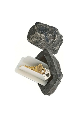 Geeroyoo Dış Mekan Taş Desenli Gizli Anahtar Kutusu - Bahçe Ve Ev Çevresi Dekoratif Anahtar Saklama Aleti