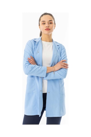 Spor Yaka Uzun Kol Personel Önlüğü Alpaka Kumaş Açık Mavi Rnk0110 Açık Mavi