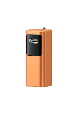 100w Ultra Hızlı Şarj Powerbank 20000 Mah Pd 3.0 Type-c Dahili Kablolu Laptop Telefon Tablet Uyumlu Tft Ekran Taşınabilir Power Bank Turuncu
