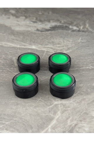 Rudi Armatür 4 Adetabatarya Ucu 4 Adet Su Tasarruf Ucu - Perlatör Siyah Renk Süzgeç