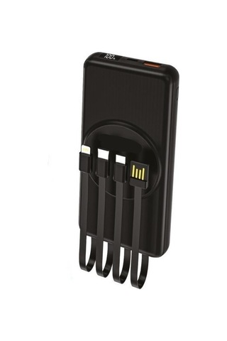 10.000mah Wirelles Dijital Göstergeli Powerbank Siyah