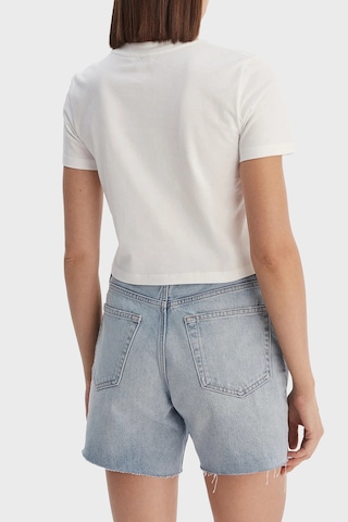 Calvin Klein Bayan T Shirt Lv047ab213 Yaf Beyaz BEYAZ