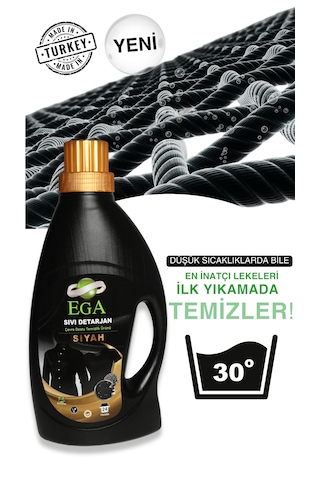 Ega Kimya Power Jel Siyah ve Renkli Sıvı Yıkama Deterjanı 2 x 1100 ML
